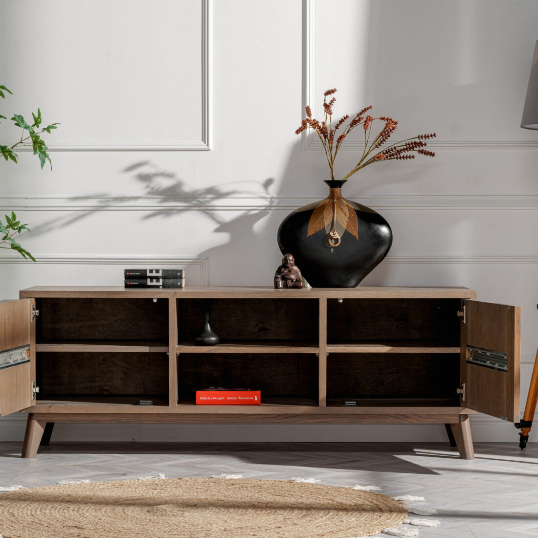 RTV 4 Drewniana szafka RTV