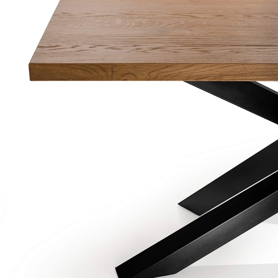 Stół Pająk SP8 z drewna dębowego (8) Stół z nogą metalową