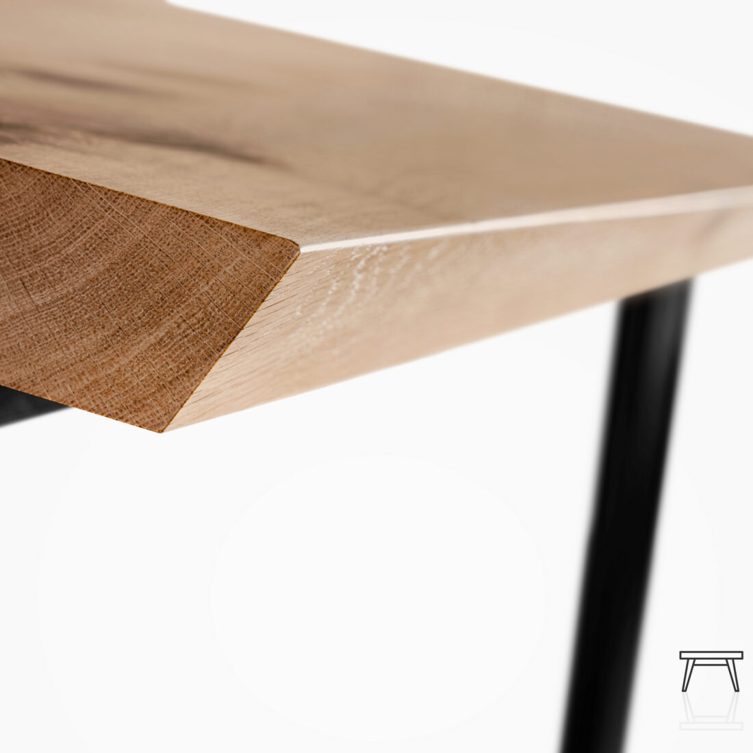 Stół SP3 z drewna dębowego Dębowy stół do kuchni