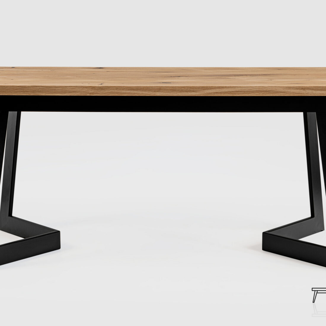 Stół SP6 z drewna dębowego Dębowy stół do salonu