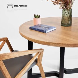 Dębowy stół do salonu