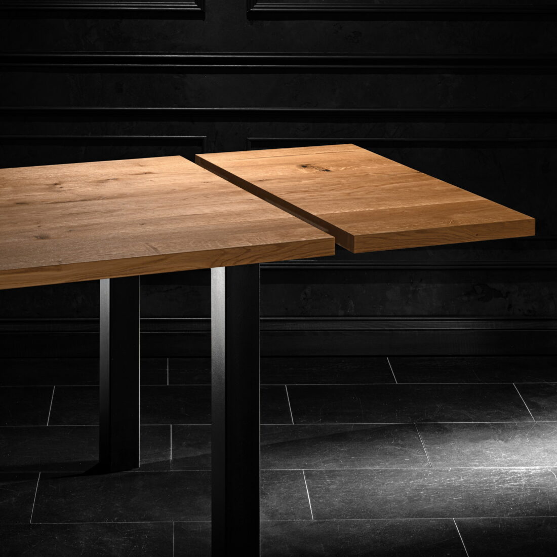 Stół z drewna dębowego SP1 Rozkładany stół dębowy