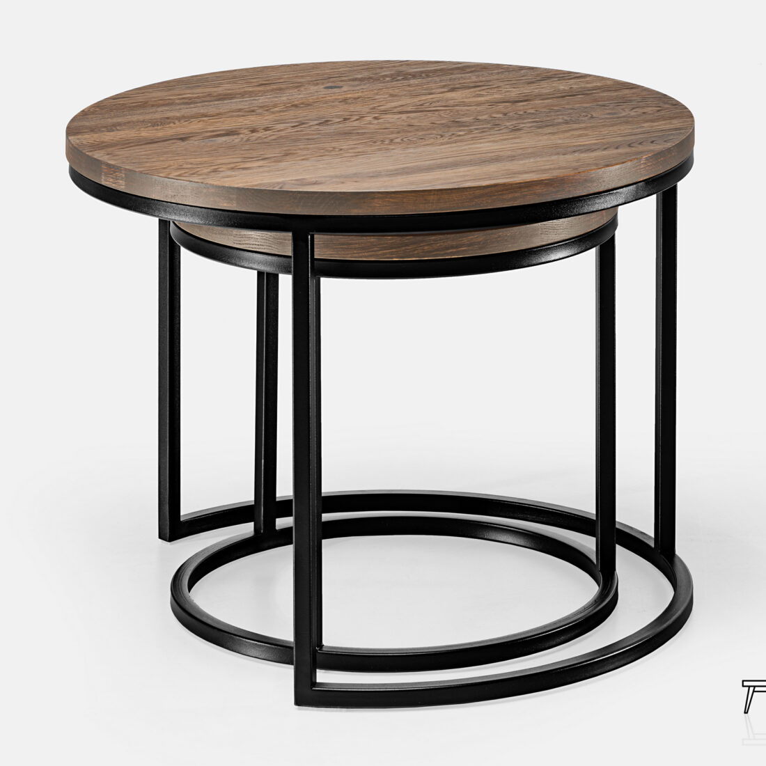 Stolik SK1 z drewna dębowego Stolik kawowy kompaktowy