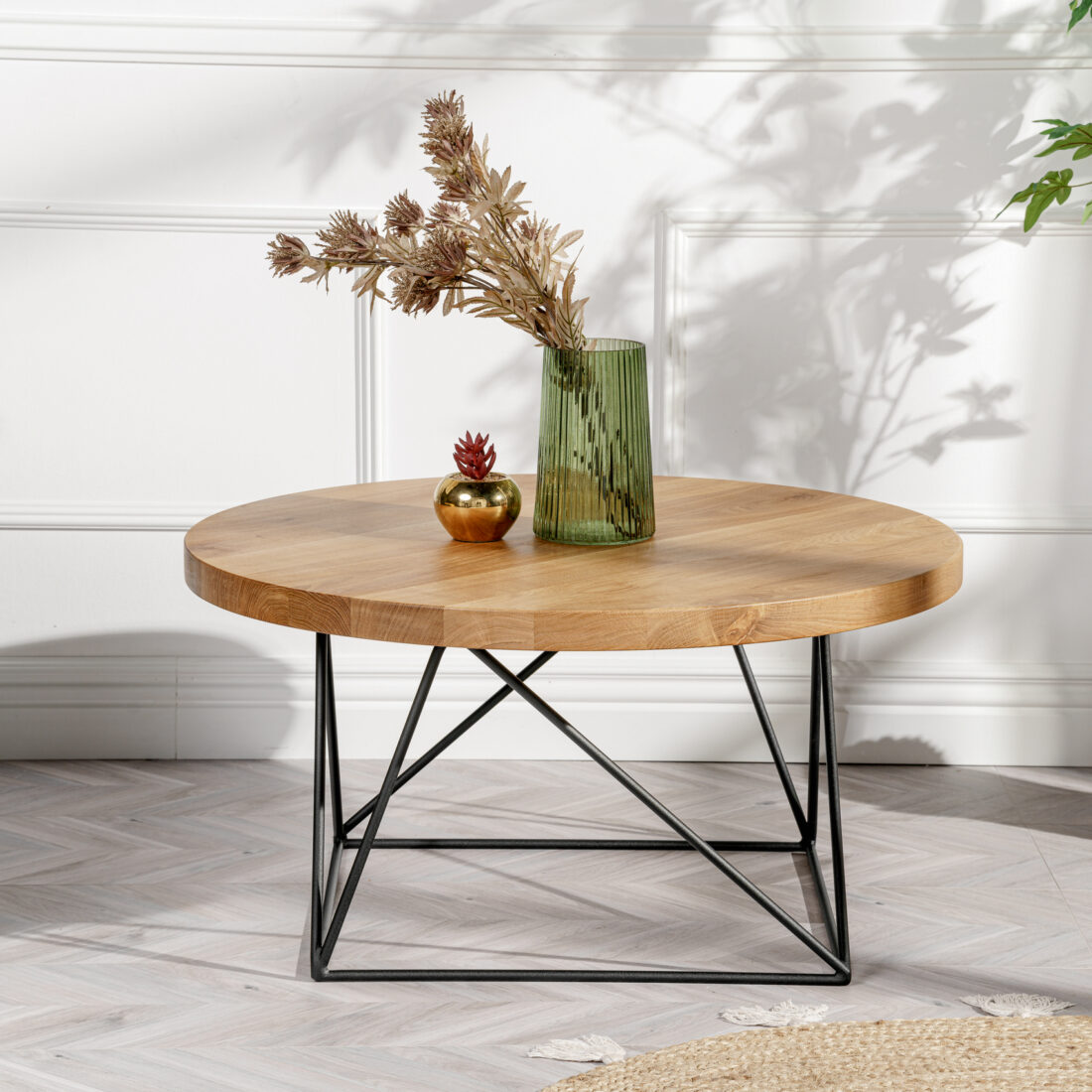 Stolik kawowy SK11 z drewna dębowego (2) Stolik kawowy na wymiar