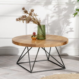 Nowoczesny stolik kawowy z drewna