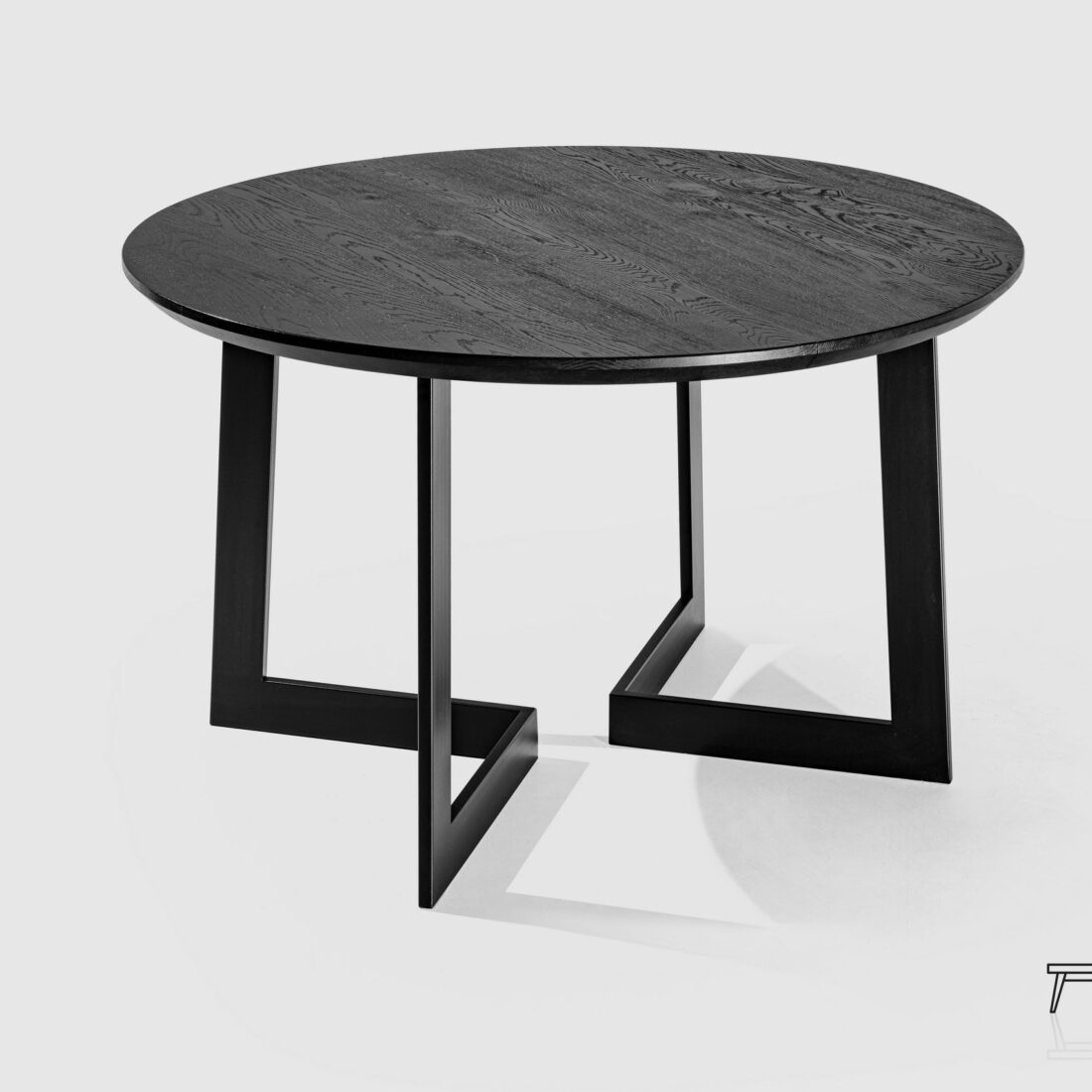 stol_okragly_z_drewna_debowego_S05_galeria_09 Stół z blatem dębowym z nogami z profila stalowego